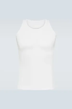 Maison Margiela Top aus Baumwolle und Seide