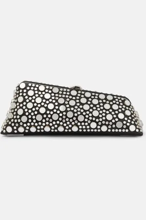 The Attico Verzierte Clutch Long Night Small aus Leder