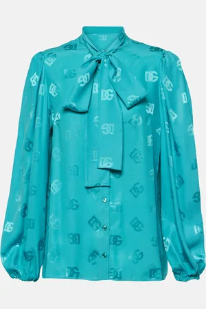 Dolce & Gabbana Schluppenbluse DG aus Seide