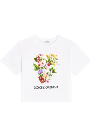 Dolce & Gabbana Bedrucktes T-Shirt aus Baumwoll-Jersey