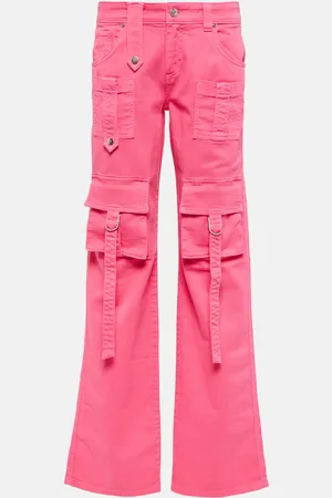 BLUMARINE Low-Rise-Cargohose aus Denim