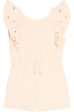 Chloé Chloé Kids Playsuit aus Baumwolle