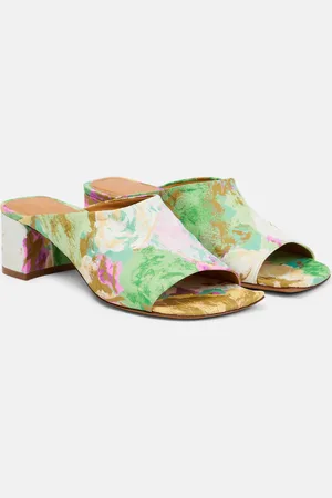DRIES VAN NOTEN Bedruckte Pantoletten