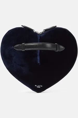 Alaïa Alaïa Clutch Le Cœur aus Samt