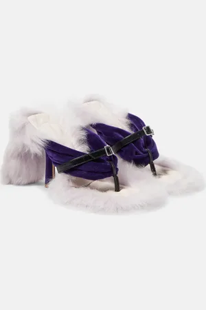 Burberry Sandalen Step Post mit Shearling