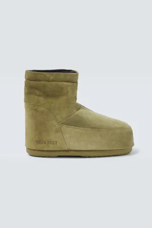Moon Boot Schneestiefel Icon Low aus Veloursleder