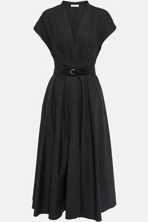 Alaïa Alaïa Midikleid aus Baumwollpopeline