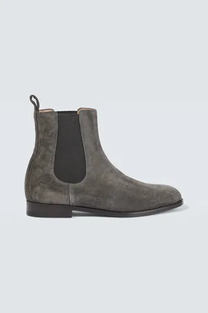 Manolo Blahnik Chelsea Boots Delsa aus Veloursleder