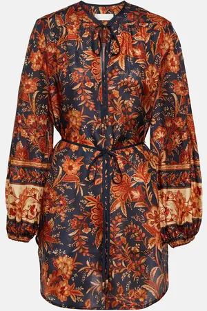 ZIMMERMANN Bedruckte Bluse Junie aus Seide