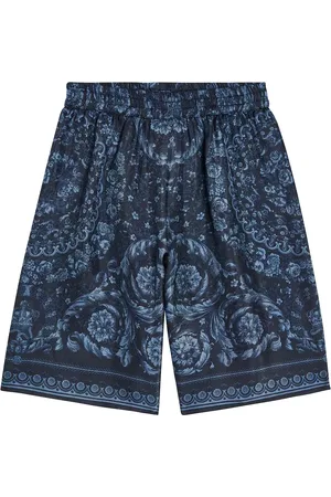 VERSACE Shorts Barocco aus Seiden-Twill