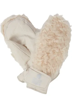 Isabel Marant Fäustlinge Naerka mit Faux Shearling und Shell