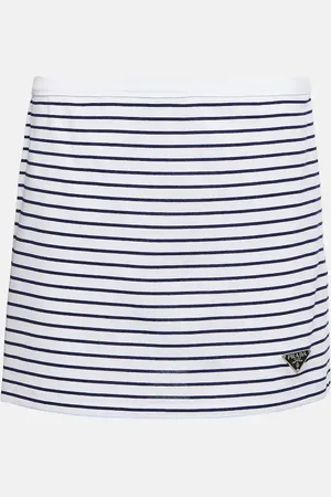 Prada Minirock aus Baumwoll-Jersey
