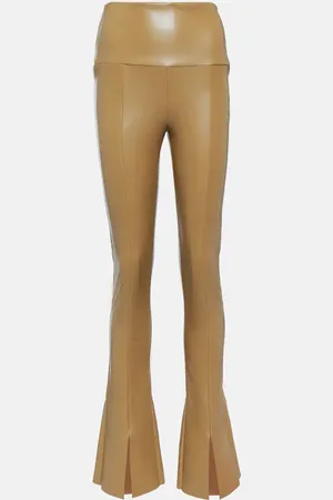 Norma Kamali Leggings Spat aus Lederimitat