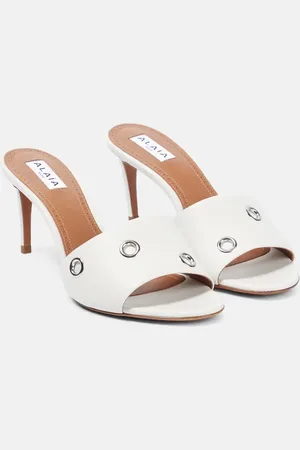 Alaïa Alaïa Verzierte Pantoletten Oeillets aus Leder