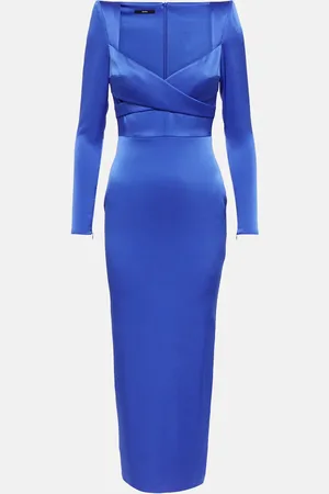 ALEX PERRY Midikleid Sweetheart aus Satin
