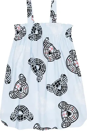 Burberry Bedrucktes Kleid Thomas Bear aus Baumwolle