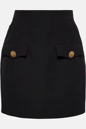 Balmain Minirock aus Wolle