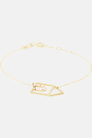Aliita Armband Casita aus 9kt Gelbgold mit Emaille