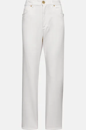 Balmain High-Rise Straight Jeans