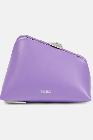 The Attico Clutch Midnight Mini aus Leder