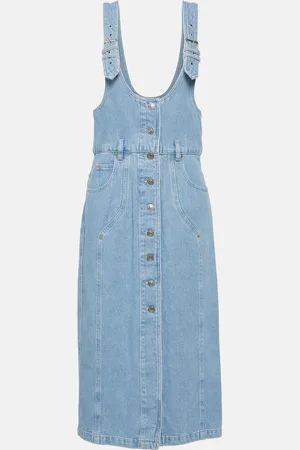 Marant Etoile Midikleid Filipine aus Denim