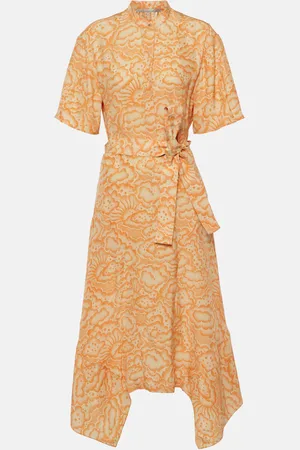 Stella McCartney Bedrucktes Midikleid aus Seide