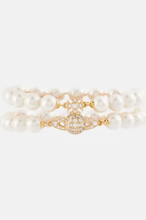 Vivienne Westwood Armband Graziella aus Zierperlen mit Kristallen