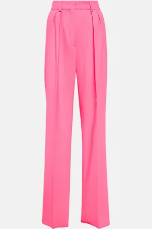 Sportmax Weite High-Rise-Hose Tibet aus einem Wollgemisch