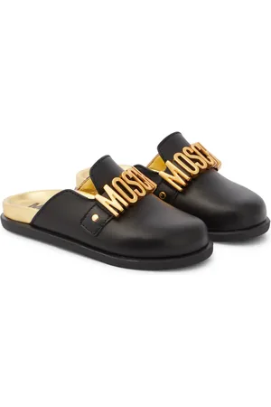 Moschino Pantoletten aus Leder