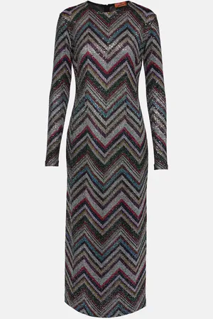 Missoni Verziertes Midikleid aus Strick