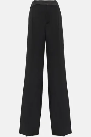 Saint Laurent Weite High-Rise-Hose