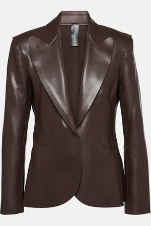 Norma Kamali Blazer aus Lederimitat
