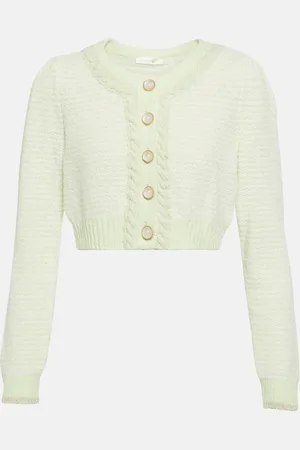 LOVESHACKFANCY Cropped-Cardigan Twain