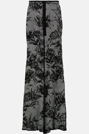 Alaïa Alaïa Maxirock aus Mesh