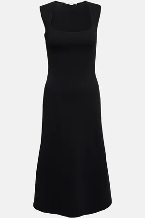 Stella McCartney Midikleid mit eckigem Ausschnitt