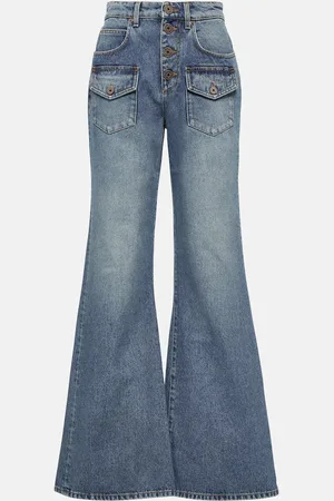 Balmain High-Rise Flared Jeans