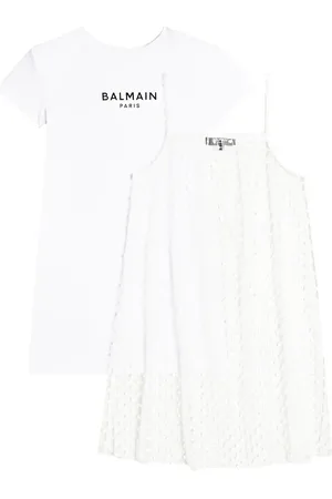 Balmain Kleid aus Baumwoll-Jersey