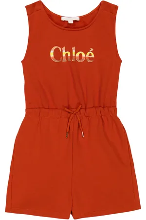 Chloé Chloé Kids Playsuit aus Baumwolle