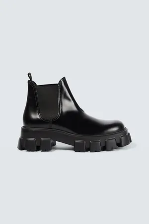 Prada Chelsea Boots Monolith aus Leder