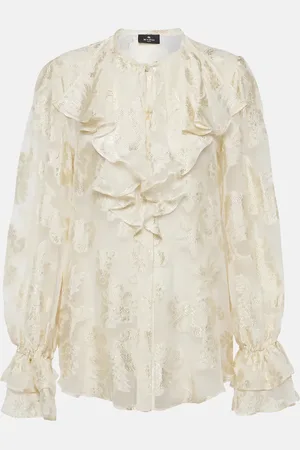 Etro Bedruckte Bluse aus Seiden-Crepon