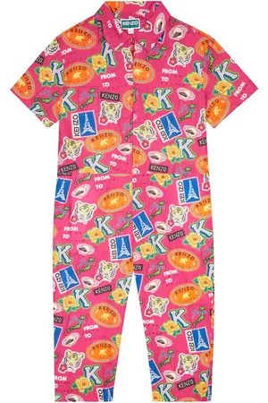 Kenzo Jumpsuit aus Leinen und Baumwolle