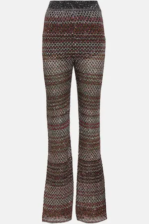 Missoni Verzierte Schlaghose aus Häkelstrick