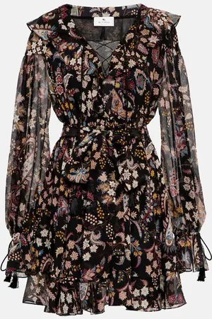 Etro Bedrucktes Minikleid aus Seide