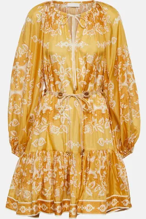 ZIMMERMANN Bedrucktes Minikleid Raie aus Seide