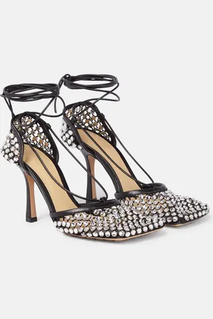 Bottega Veneta Verzierte Pumps Sparkle Stretch aus Leder