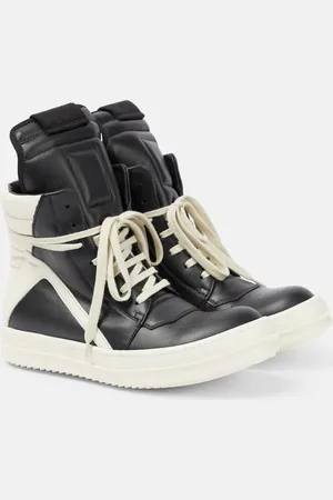 Rick Owens Sneakers Geobasket aus Leder