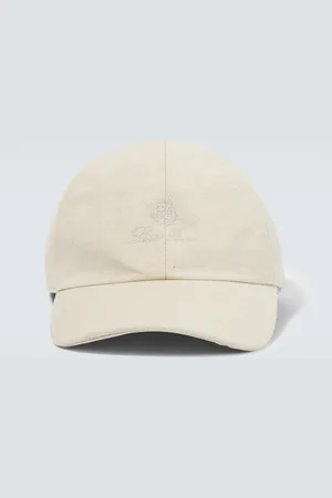 Loro Piana Baseballcap aus Baumwolle und Leinen