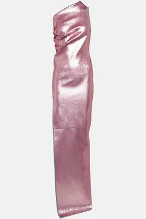 Rick Owens One-Shoulder-Robe mit Pailletten
