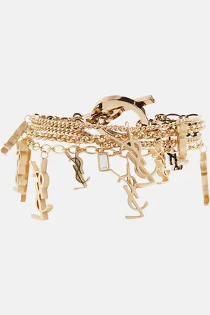 Saint Laurent Armband Cassandre mit Kristallen