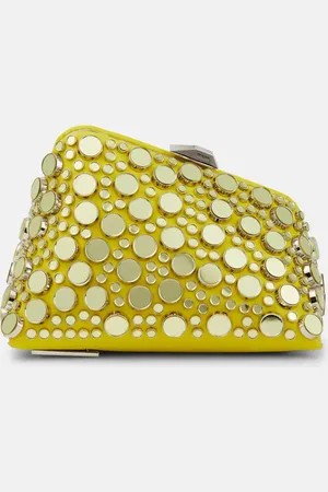 The Attico Verzierte Clutch Midnight Mini aus Leder